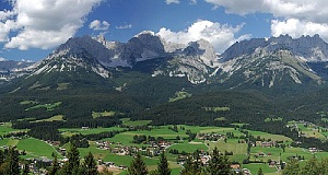 prachtvoller Ausblick auf den Wilden Kaiser